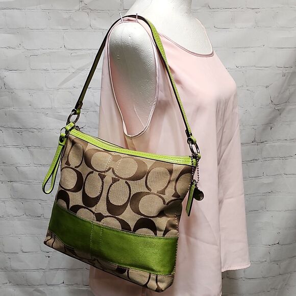 Coach Signature Stripe Canvas bag - Picture 2 of 12